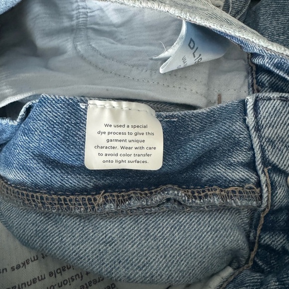 DL1961 Emilie Straight Ultra High Vintage Ankle Super Light Shredded Jeans 24 - Picture 6 of 11